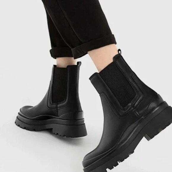 Sincerely Jules Hippie Women's Chelsea Boots Black Platform - Picture 1 of 15